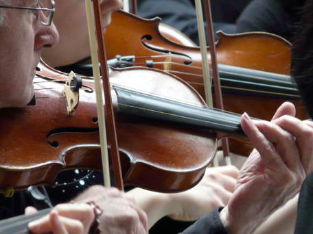 Coups d'archets en orchestre